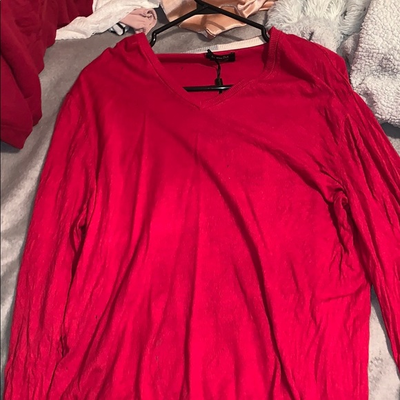Long sleeve red polo sweater - Picture 1 of 1